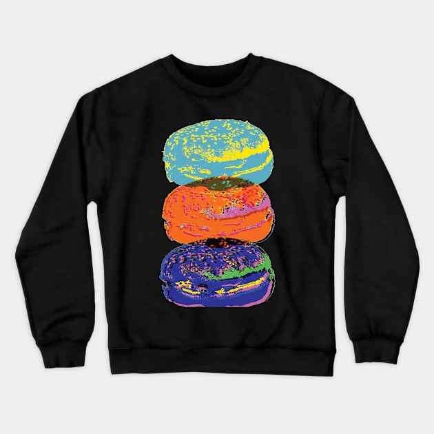 Trashy Pop Art Burgers Crewneck Sweatshirt by DANPUBLIC